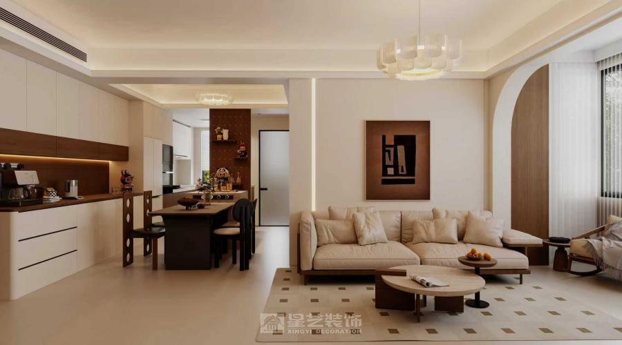 不張揚的奶油調，搭配恰到好處的暖，家就該是這般溫柔的模樣