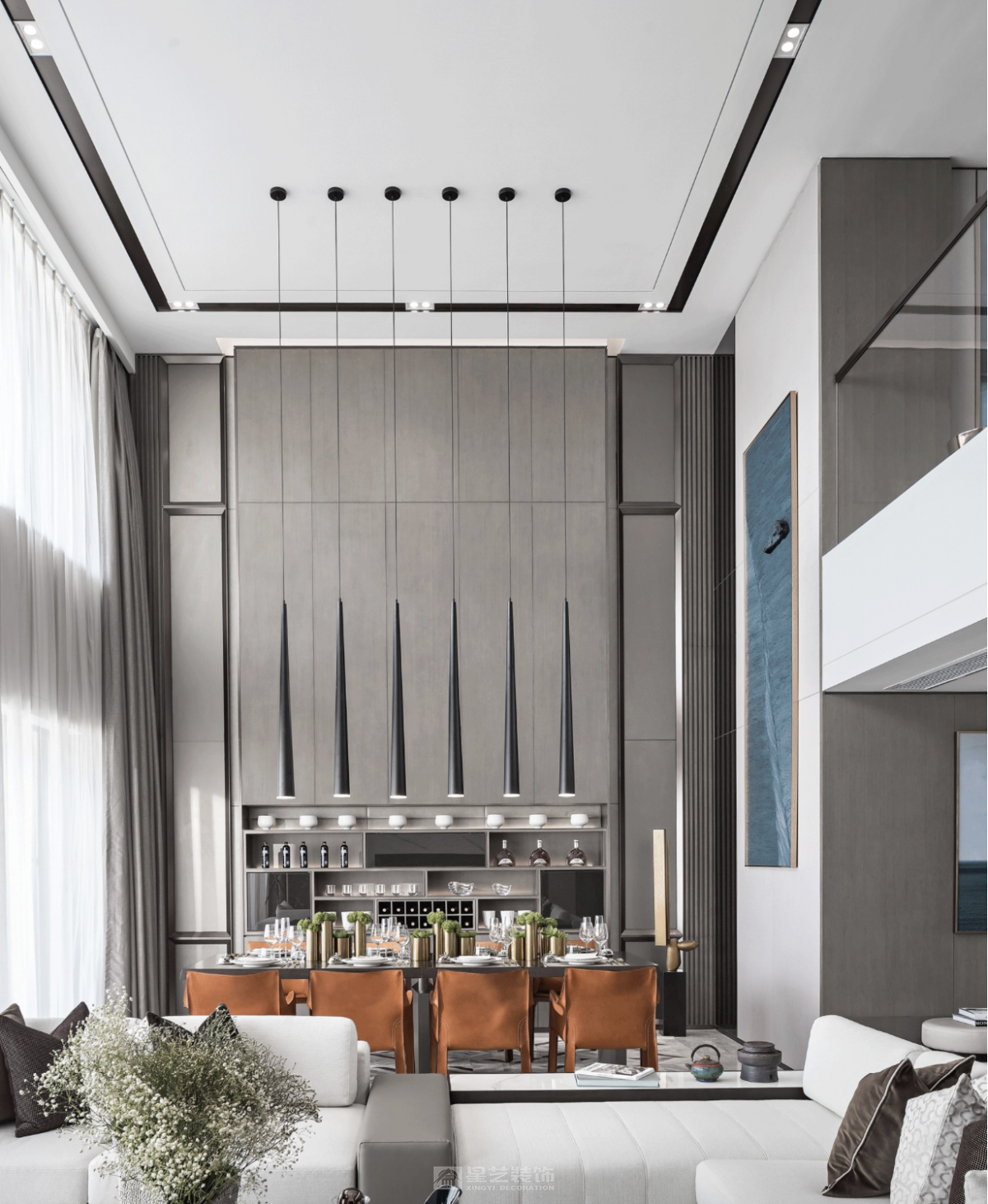 頂層躍層——復式挑空的廳